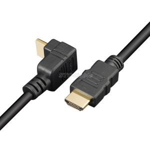 Didelės spartos HDMI iki kampo malė į vyrų kabelis