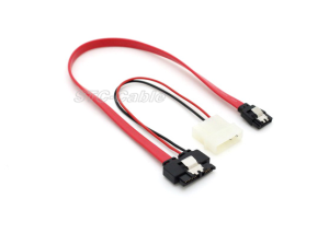 Blokuojami SATA 13pin į SATA 7 Pin su LP4 maitinimo kabelis